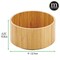 mDesign Round Bamboo Lazy Susan Spinner for Kitchen or Pantry